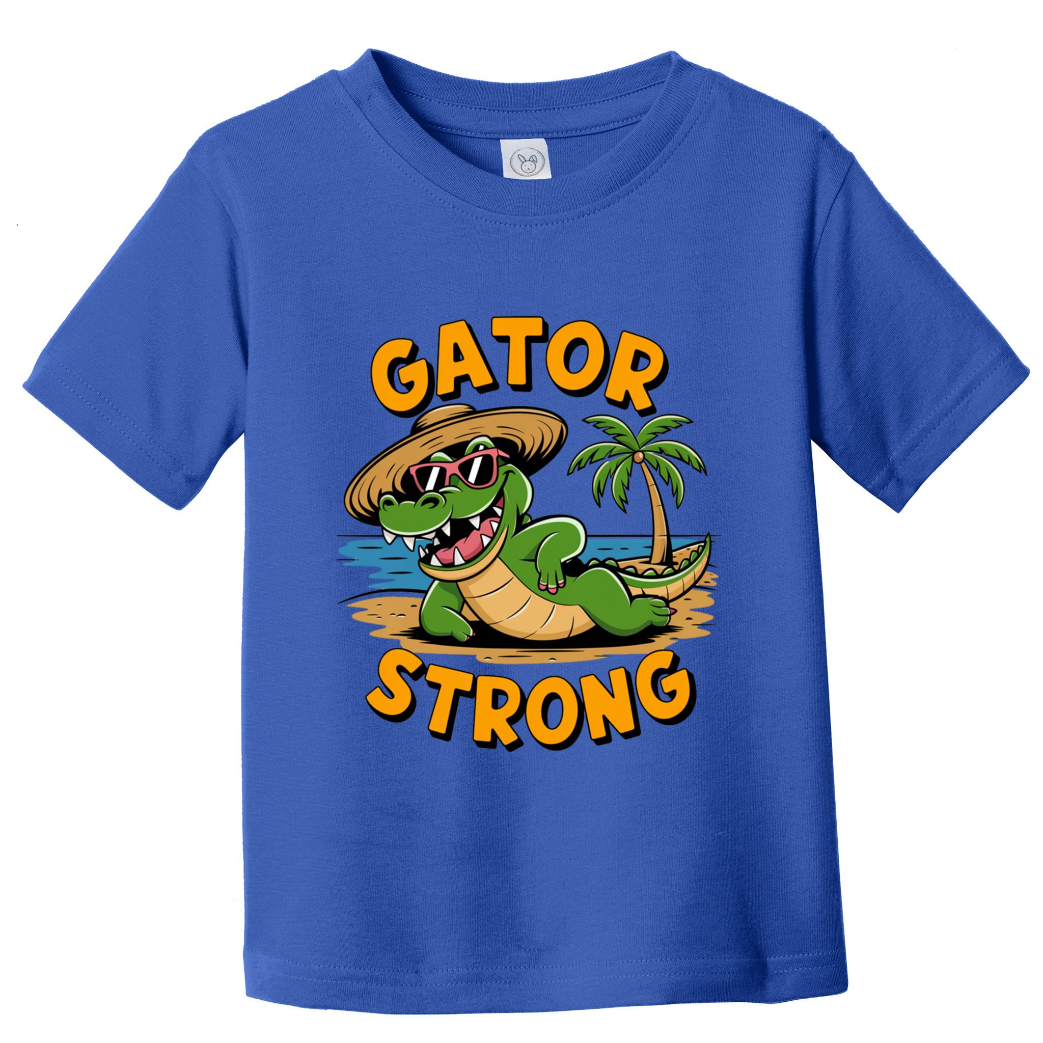 Gator Strong Funny Florida Alligator Sunglasses Present Gift Toddler T-Shirt