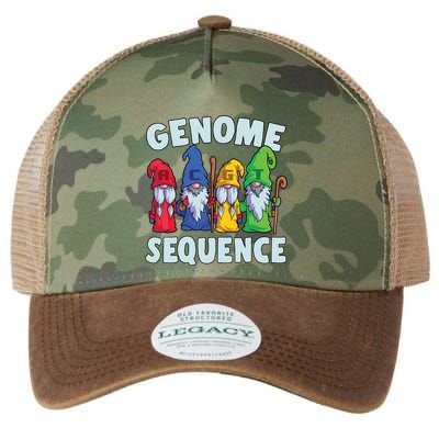 Genome Sequence Funny Gnome Biology Physics Science Pun Legacy Tie Dye Trucker Hat