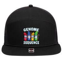 Genome Sequence Funny Gnome Biology Physics Science Pun 7 Panel Mesh Trucker Snapback Hat