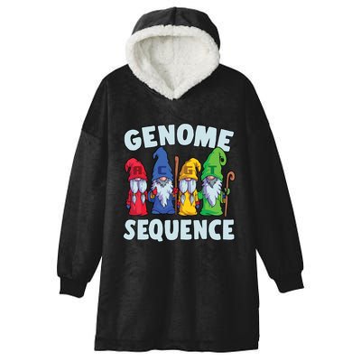 Genome Sequence Funny Gnome Biology Physics Science Pun Hooded Wearable Blanket