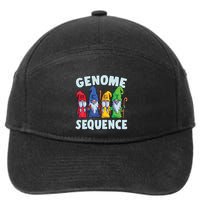 Genome Sequence Funny Gnome Biology Physics Science Pun 7-Panel Snapback Hat