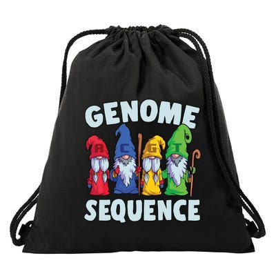 Genome Sequence Funny Gnome Biology Physics Science Pun Drawstring Bag