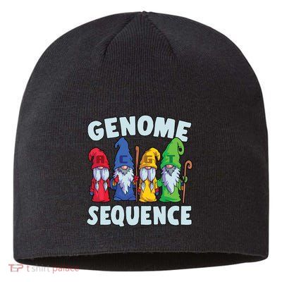 Genome Sequence Funny Gnome Biology Physics Science Pun Sustainable Beanie