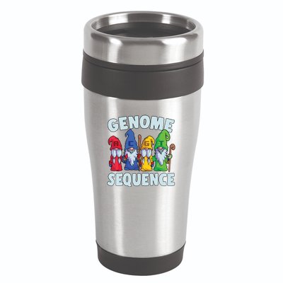 Genome Sequence Funny Gnome Biology Physics Science Pun 16oz Travel Tumbler