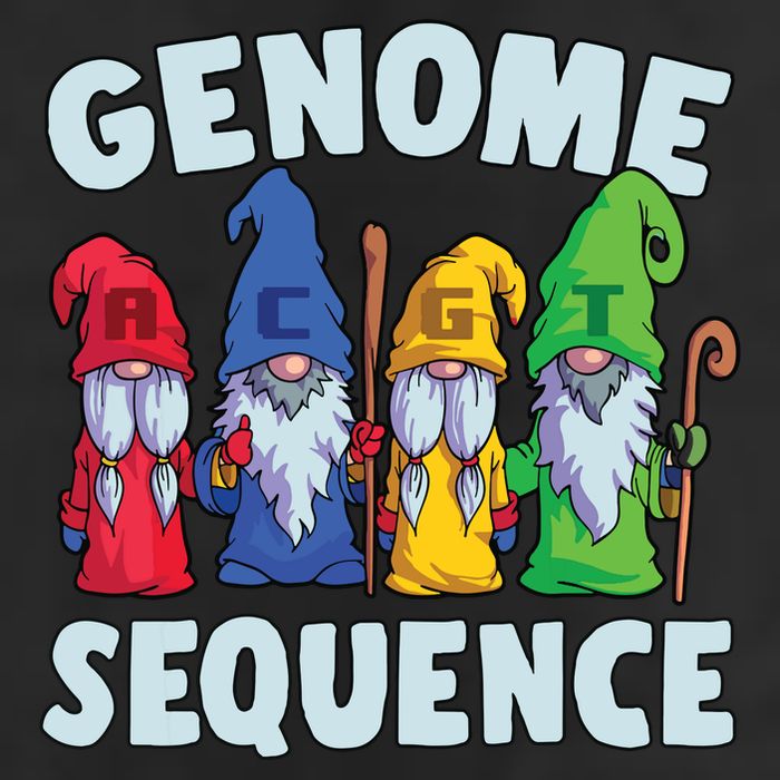 Genome Sequence Funny Gnome Biology Physics Science Pun 25L Jumbo Tote
