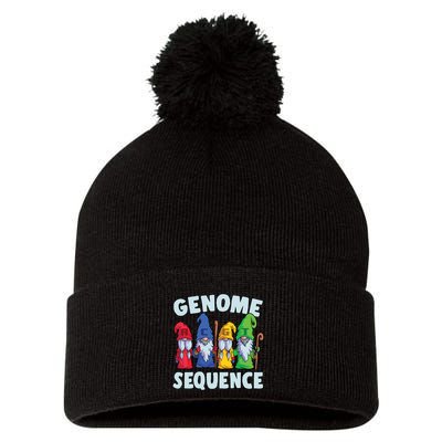 Genome Sequence Funny Gnome Biology Physics Science Pun Pom Pom 12in Knit Beanie