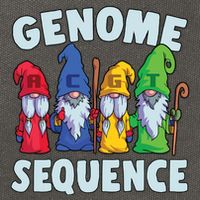 Genome Sequence Funny Gnome Biology Physics Science Pun Cotton Canvas Backpack