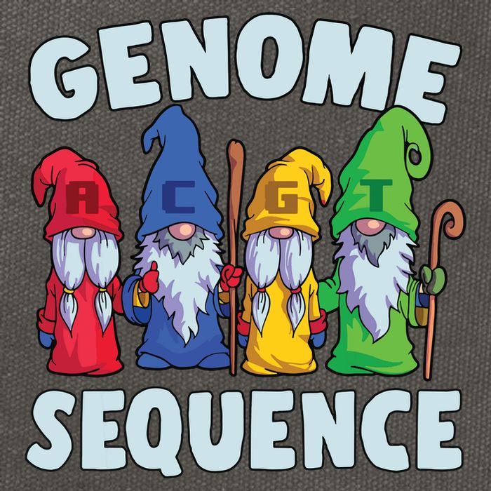 Genome Sequence Funny Gnome Biology Physics Science Pun Cotton Canvas Backpack