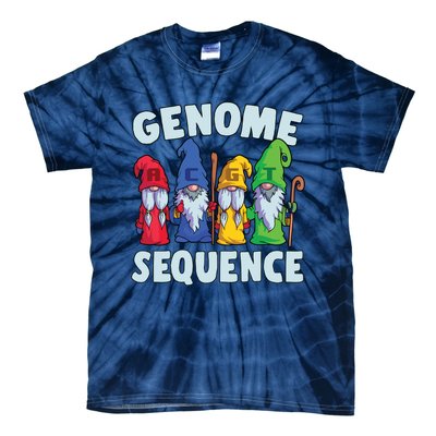 Genome Sequence Funny Gnome Biology Physics Science Pun Tie-Dye T-Shirt