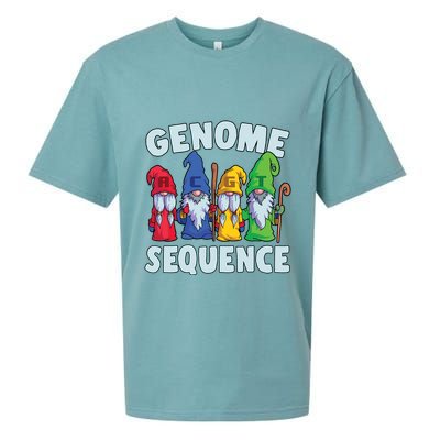 Genome Sequence Funny Gnome Biology Physics Science Pun Sueded Cloud Jersey T-Shirt