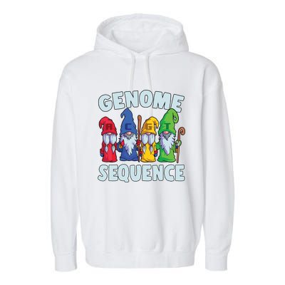 Genome Sequence Funny Gnome Biology Physics Science Pun Garment-Dyed Fleece Hoodie