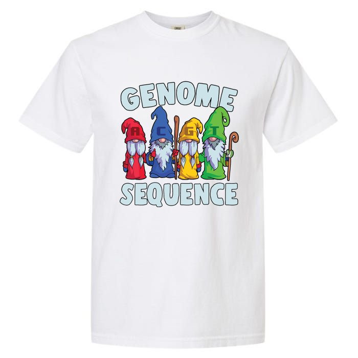 Genome Sequence Funny Gnome Biology Physics Science Pun Garment-Dyed Heavyweight T-Shirt