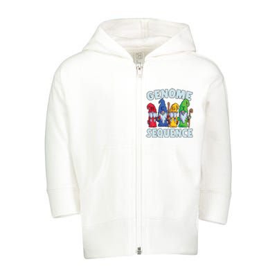 Genome Sequence Funny Gnome Biology Physics Science Pun Toddler Zip Fleece Hoodie