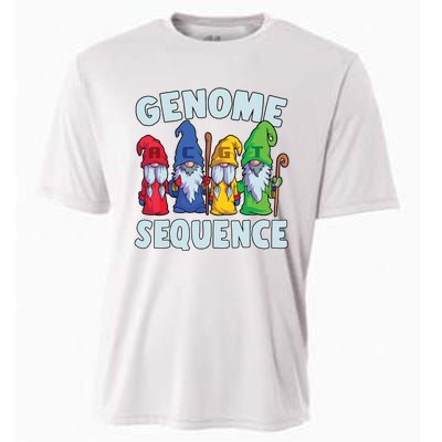 Genome Sequence Funny Gnome Biology Physics Science Pun Cooling Performance Crew T-Shirt