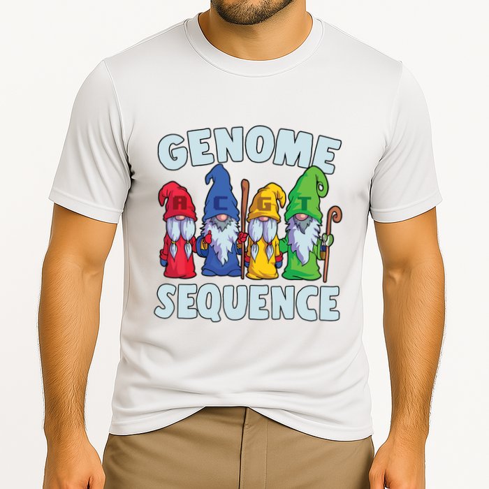 Genome Sequence Funny Gnome Biology Physics Science Pun Performance Shirt