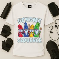 Genome Sequence Funny Gnome Biology Physics Science Pun Performance Shirt