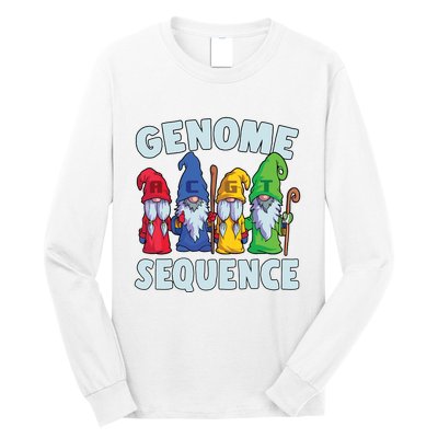 Genome Sequence Funny Gnome Biology Physics Science Pun Long Sleeve Shirt