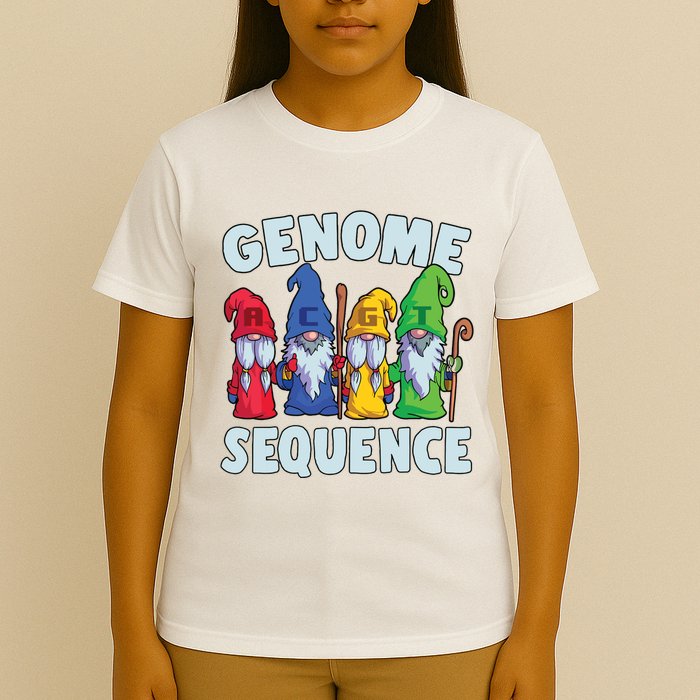Genome Sequence Funny Gnome Biology Physics Science Pun T-Shirt