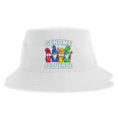 Genome Sequence Funny Gnome Biology Physics Science Pun Sustainable Bucket Hat