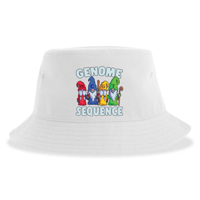 Genome Sequence Funny Gnome Biology Physics Science Pun Sustainable Bucket Hat