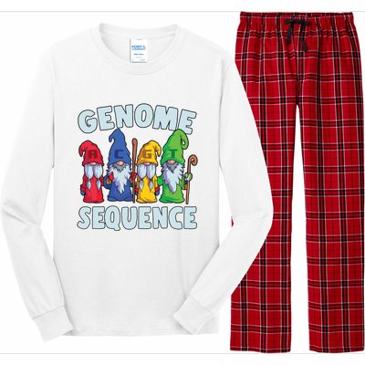 Genome Sequence Funny Gnome Biology Physics Science Pun Long Sleeve Pajama Set