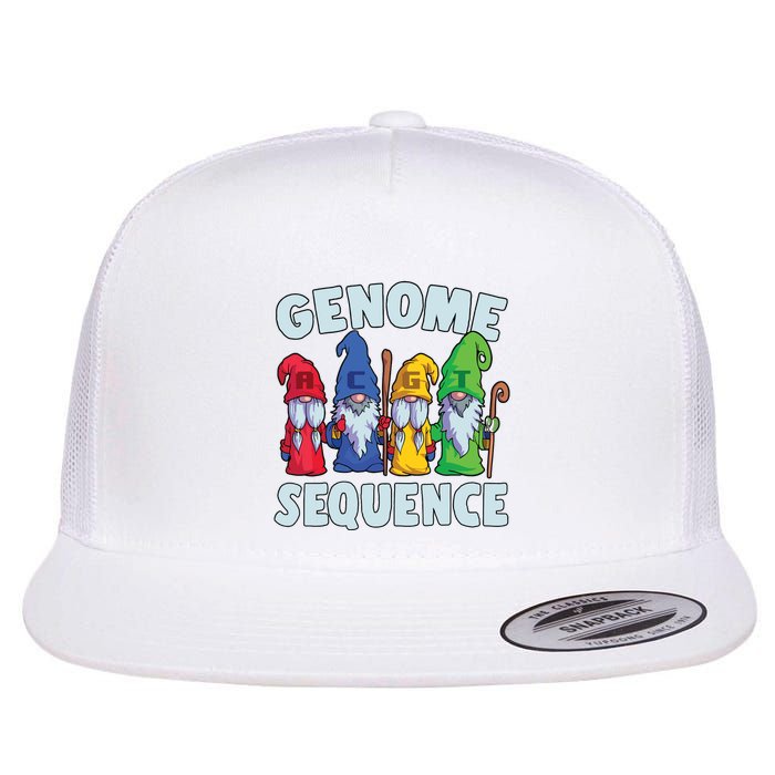 Genome Sequence Funny Gnome Biology Physics Science Pun Flat Bill Trucker Hat