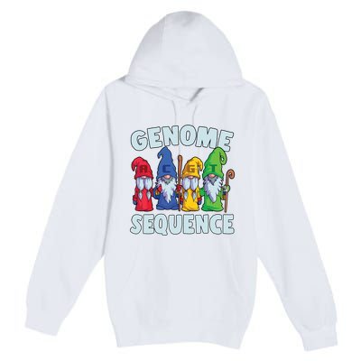 Genome Sequence Funny Gnome Biology Physics Science Pun Premium Pullover Hoodie
