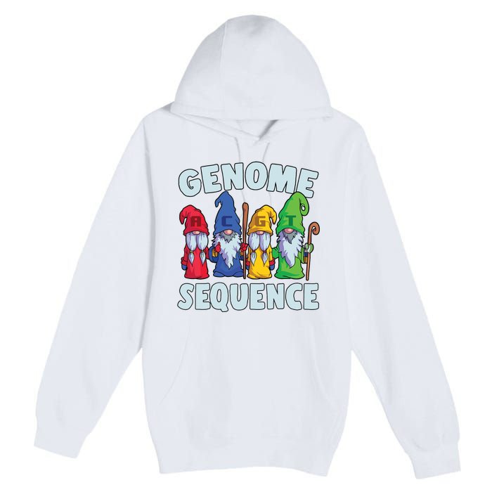 Genome Sequence Funny Gnome Biology Physics Science Pun Premium Pullover Hoodie