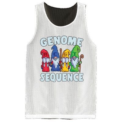 Genome Sequence Funny Gnome Biology Physics Science Pun Mesh Reversible Basketball Jersey Tank