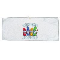 Genome Sequence Funny Gnome Biology Physics Science Pun Large Microfiber Waffle Golf Towel