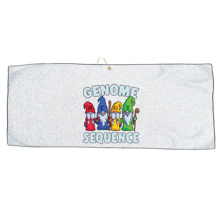 Genome Sequence Funny Gnome Biology Physics Science Pun Large Microfiber Waffle Golf Towel