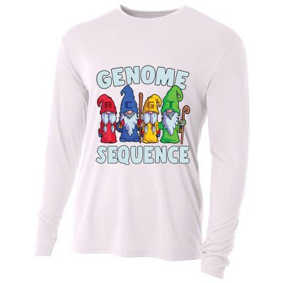 Genome Sequence Funny Gnome Biology Physics Science Pun Cooling Performance Long Sleeve Crew