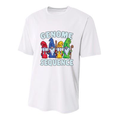 Genome Sequence Funny Gnome Biology Physics Science Pun Youth Performance Sprint T-Shirt