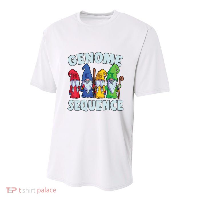 Genome Sequence Funny Gnome Biology Physics Science Pun Youth Performance Sprint T-Shirt