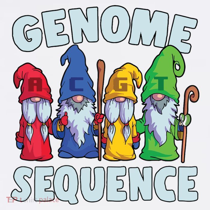 Genome Sequence Funny Gnome Biology Physics Science Pun Poster