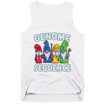 Genome Sequence Funny Gnome Biology Physics Science Pun Tank Top