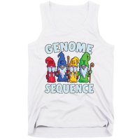 Genome Sequence Funny Gnome Biology Physics Science Pun Tank Top