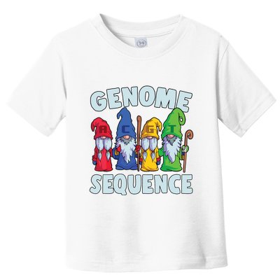 Genome Sequence Funny Gnome Biology Physics Science Pun Toddler T-Shirt