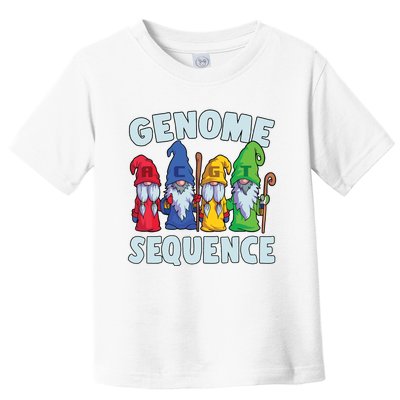 Genome Sequence Funny Gnome Biology Physics Science Pun Toddler T-Shirt