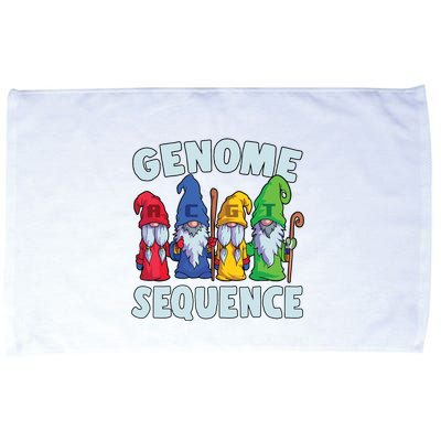 Genome Sequence Funny Gnome Biology Physics Science Pun Microfiber Hand Towel