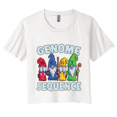 Genome Sequence Funny Gnome Biology Physics Science Pun Crop Top