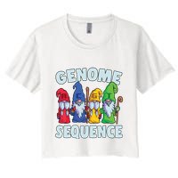 Genome Sequence Funny Gnome Biology Physics Science Pun Crop Top