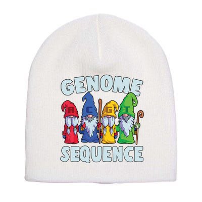 Genome Sequence Funny Gnome Biology Physics Science Pun Short Acrylic Beanie