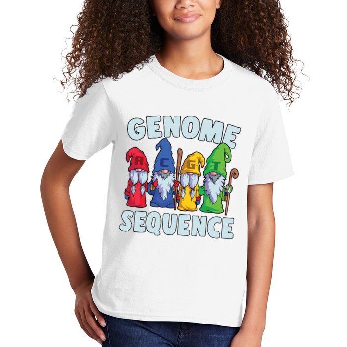 Genome Sequence Funny Gnome Biology Physics Science Pun Kids T-Shirt