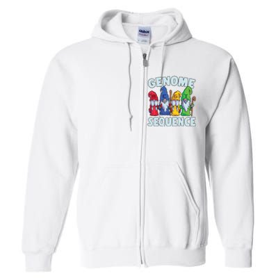 Genome Sequence Funny Gnome Biology Physics Science Pun Full Zip Hoodie