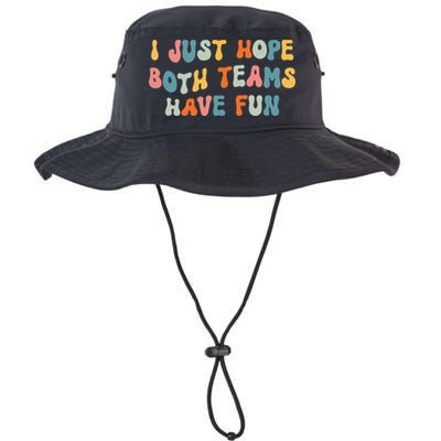Groovy style Funny Football, I Just Hope Both Teams Have Fun Bucket Hat