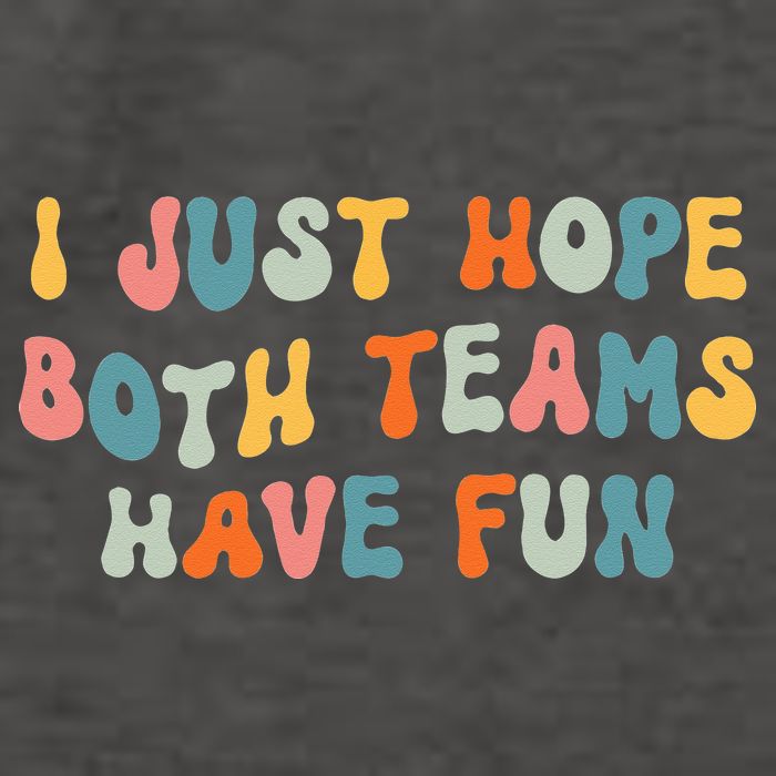 Groovy style Funny Football, I Just Hope Both Teams Have Fun Vector Backpack