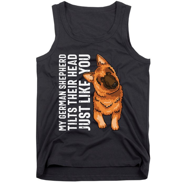 German Shepherd Funny German Shepherd Tee Dog Lover Tank Top