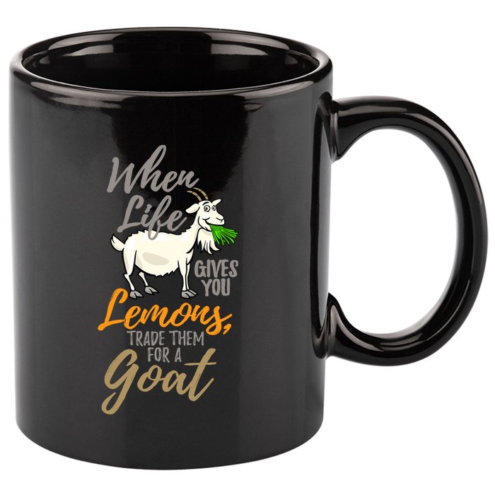 Goat Stuff For Goat Lovers | Farm Animal Meme Pun Funny Goat 11oz C Handle Ceramic Mug
