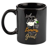 Goat Stuff For Goat Lovers | Farm Animal Meme Pun Funny Goat 11oz C Handle Ceramic Mug